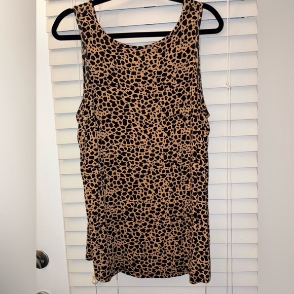 Rue21 Women’s Leopard Print V-Neck Tank | Size 2XL - Picture 2 of 4